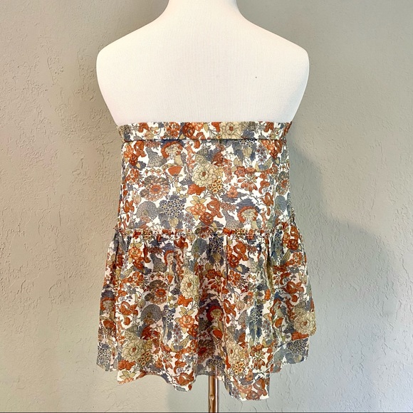 NWT Frye Cream Floral Magdalena Circle Skirt, XS - Picture 8 of 15